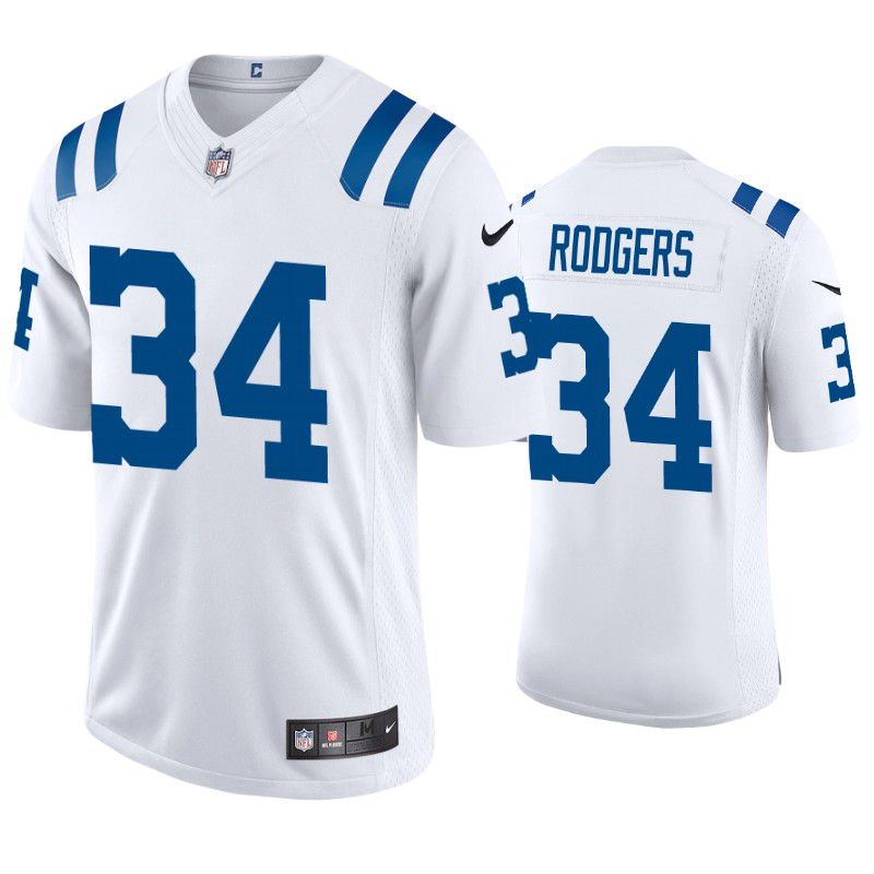 Men Indianapolis Colts 34 Isaiah Rodgers Nike White Limited NFL Jersey